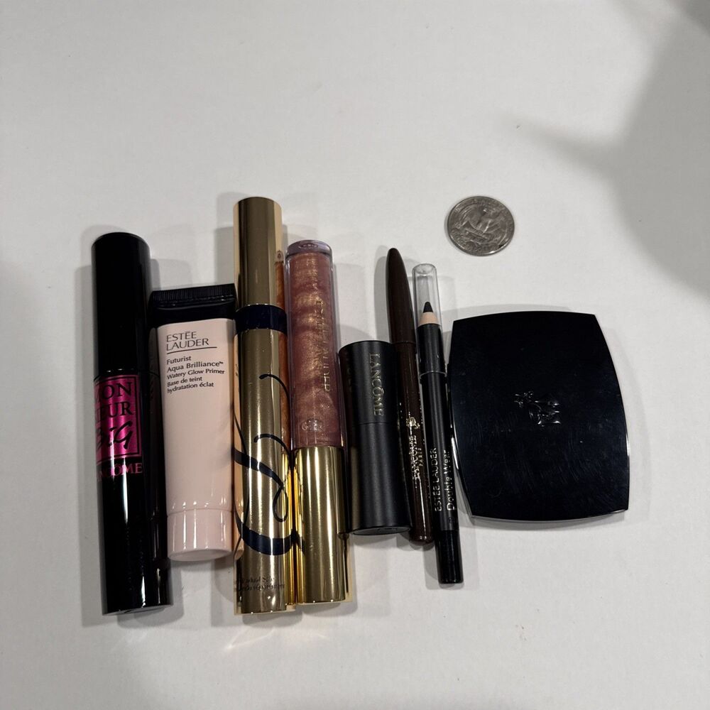 Lancome & Estee Lauder Makeup Palette Gift Set travel size set NWOB 8PC